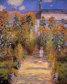 Claude Oscar Monet : Monet's Garden at Vetheuil II